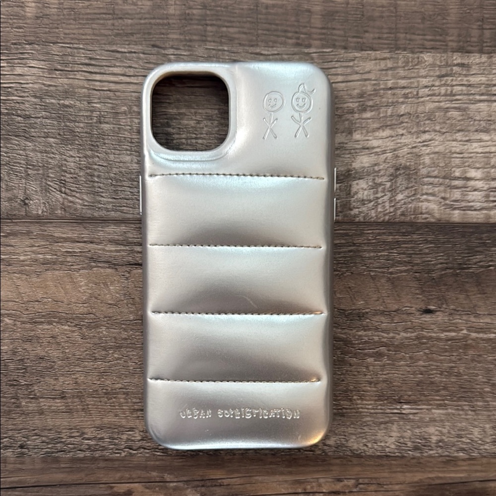 Urban Sophistication chrome puffer phone case - IPHONE 14 Plus